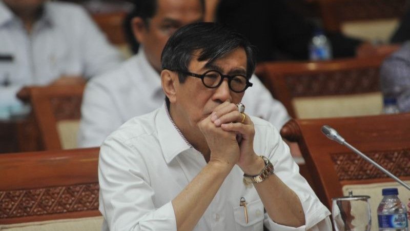 Mantan Menteri Hukum dan Hak Asasi Manusia (Menkumham) Yasona Hamonangan Laoly