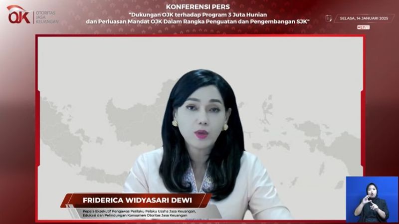 Kepala Eksekutif OJK Friderica Wdiyasari Dewi
