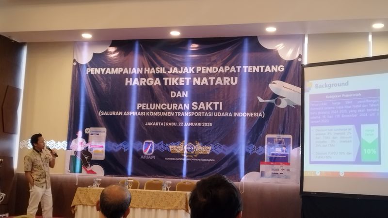 Wakil Ketua Asosiasi Pengguna Jasa Penerbangan Indonesia (APJAPI) Sholekan Suparno,