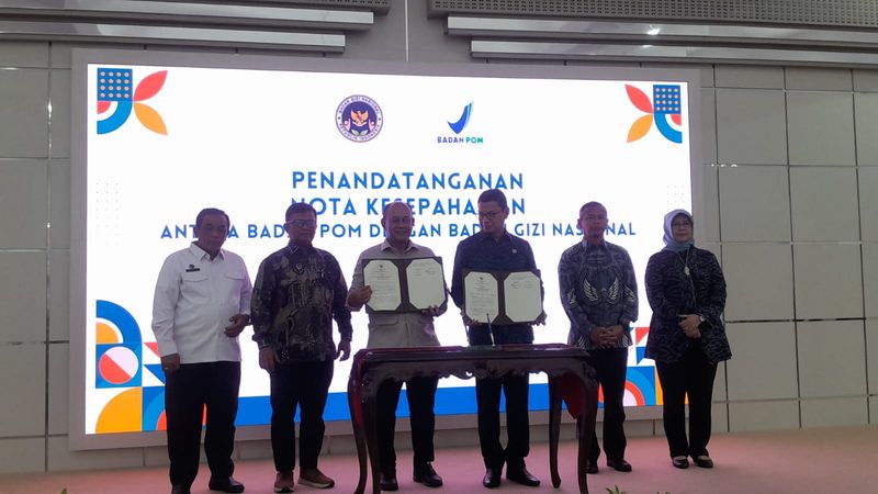 Penandatanganan Mou antara Badan POM RI dengan Badan Gizi Nasional
