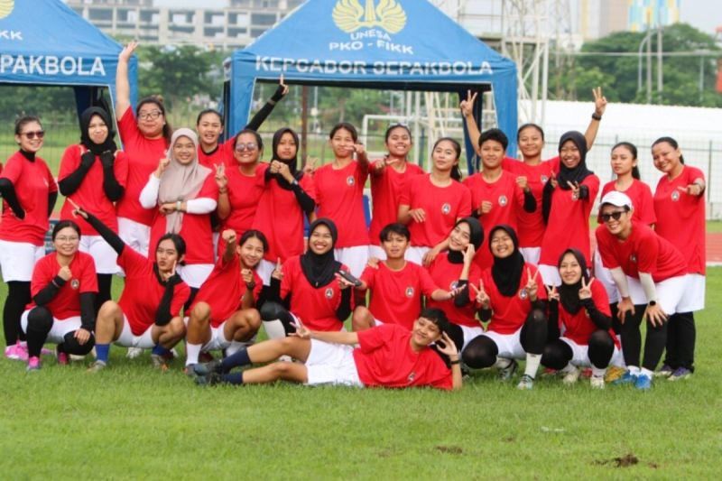 Para peserta kursus kepelatihan lisensi D yang diselenggarakan oleh PSSI.