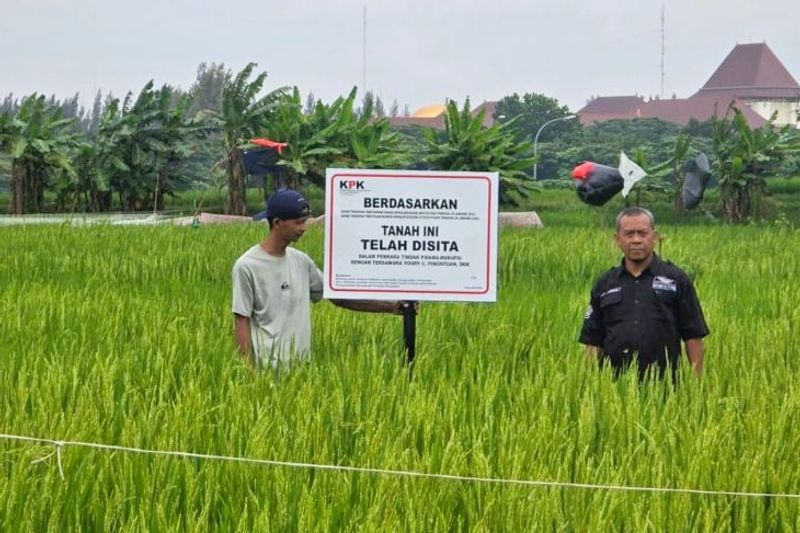 KPK sita tanah di Cikarang dari salah satu tersangka kasus dugaan korupsi pengadaan lahan di Rorotan