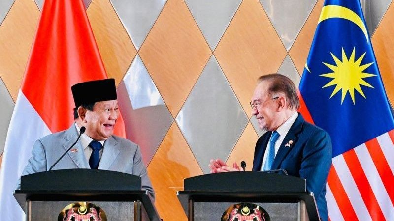 Presiden RI Prabowo Subianto dan PM Malaysia Anwar Ibrahim