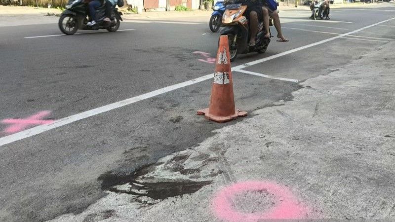Tempat kejadian perkara korban penembakan di Jalan Imam Bonjol, Samarinda
