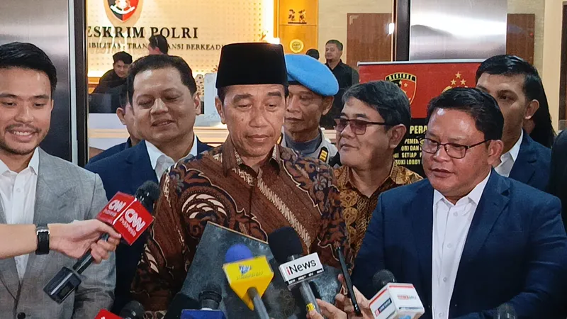 Presiden ke-7 RI Joko Widodo datang ke Bareskrim Polri