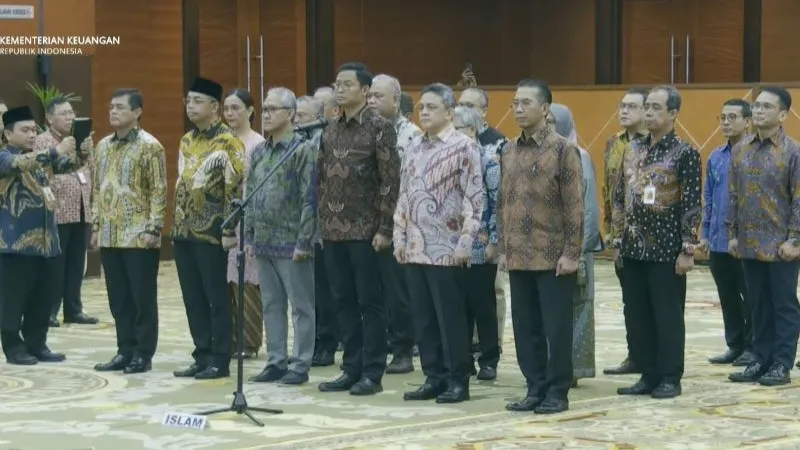 Sri Mulyani resmi melantik 22 pejabat eselon I Kementerian Keuangan