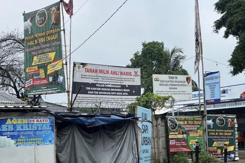 Lokasi tanah milik BMKG yang diduga dilakukan pendudukan oleh Ormas GJ