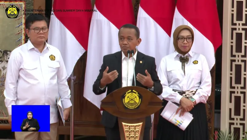 Menteri Energi dan Sumber Daya Mineral (ESDM) Bahlil Lahadalia