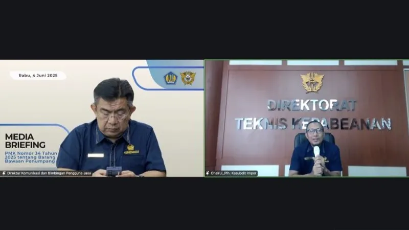 Media Briefing terkait PMK 34 Tahun 2025 tentang Barang yang Dibawa oleh Penumpang