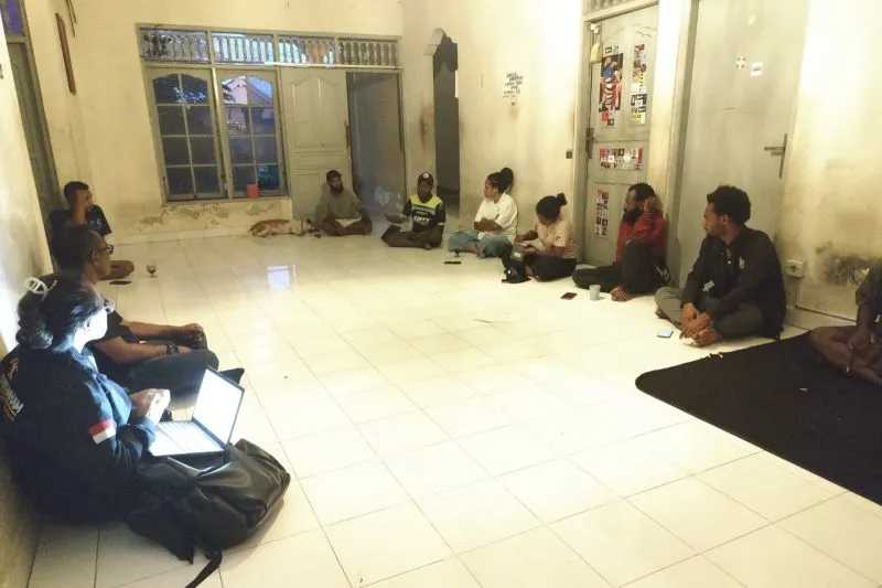 kediaman mahasiswa asal Papua yang dikirimi paket kepala babi di Renon, Denpasar, Bali