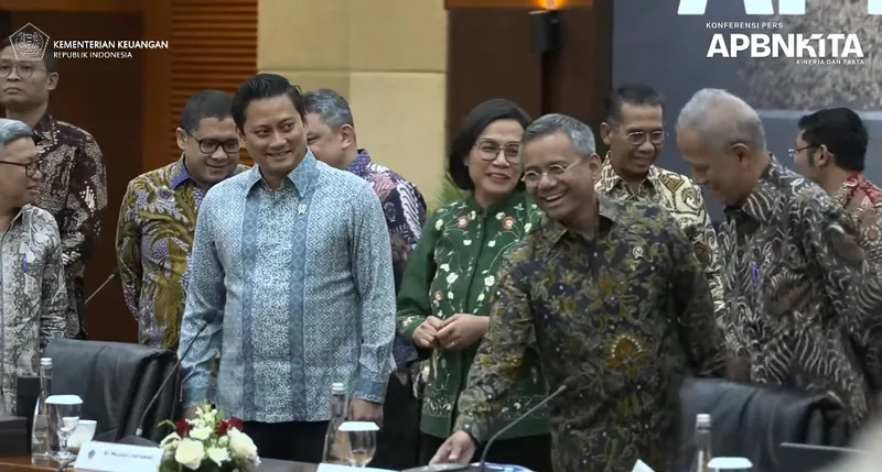 Konferensi Pers APBN KiTA di Kementerian Keuangan
