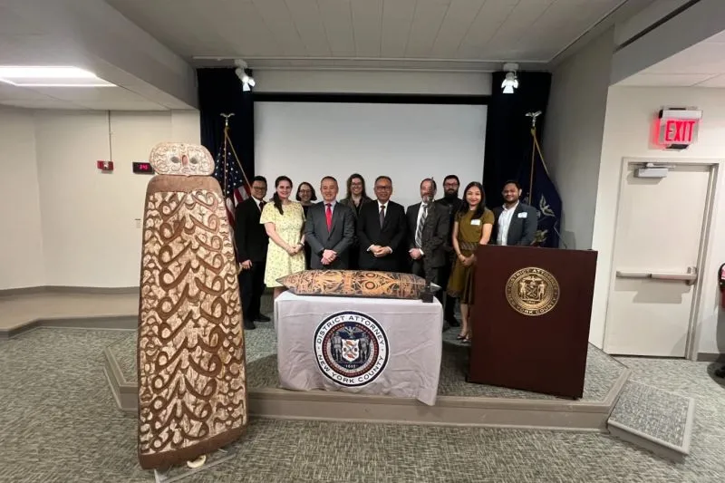 Serah terima tiga benda cagar budaya dari Pemerintah Amerika Serikat