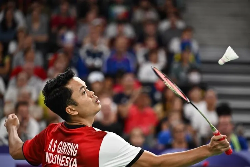 Pebulu tangkis tunggal putra Indonesia Anthony Sinisuka Ginting