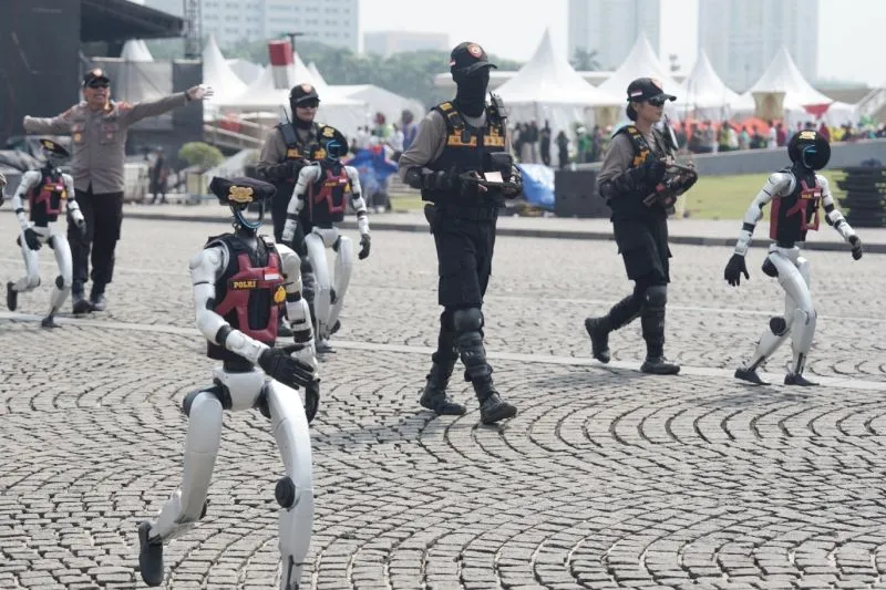 Robot humanoid milik Polri