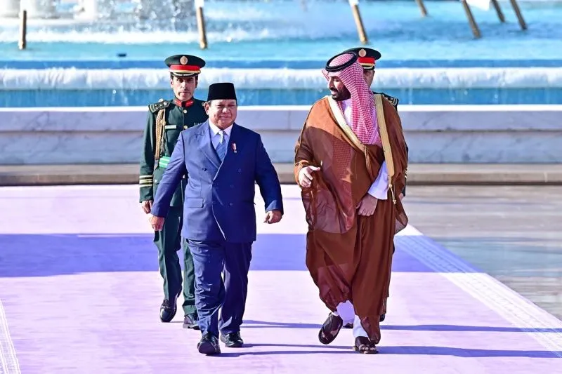 Presiden RI Prabowo Subianto dan Pangeran MBS