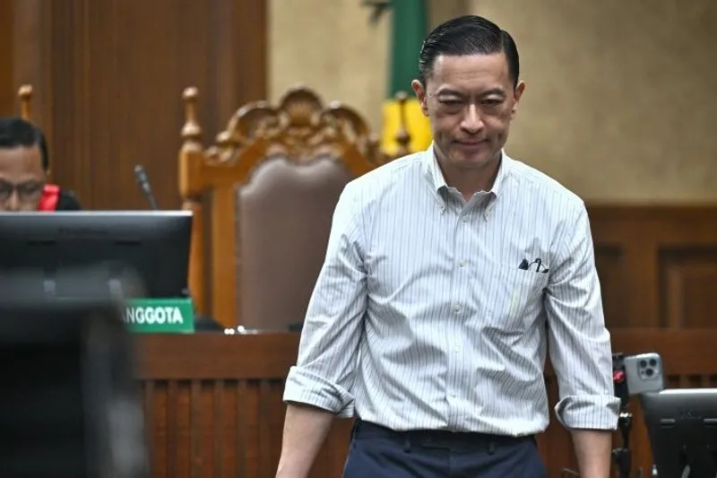 Terdakwa kasus dugaan korupsi impor gula, Thomas Trikasih Lembong atau Tom Lembong 