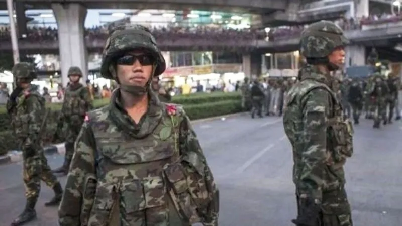 Ilustrasi - Pengamanan oleh tentara Thailand