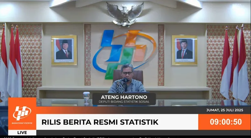Deputi Bidang Statistik Sosial BPS, Ateng Hartono 