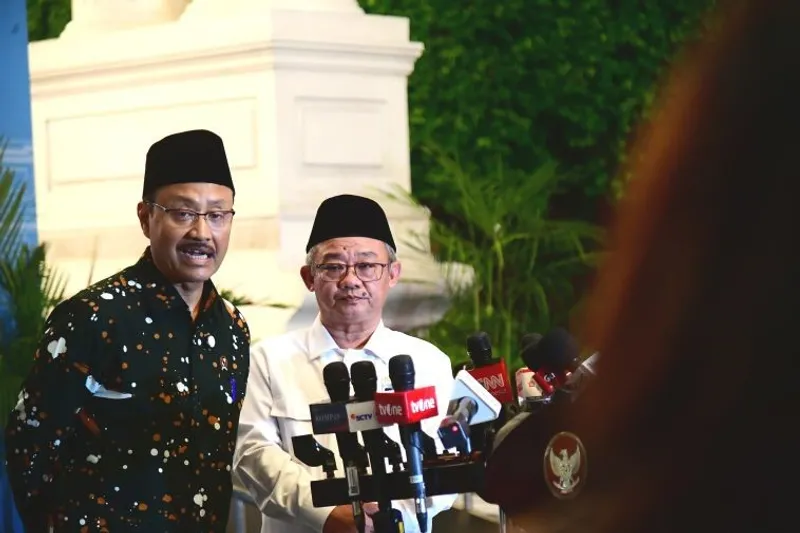 Mensos Saifullah Yusuf bersama Menteri Pendidikan Dasar dan Menengah Abdul Mu'ti 