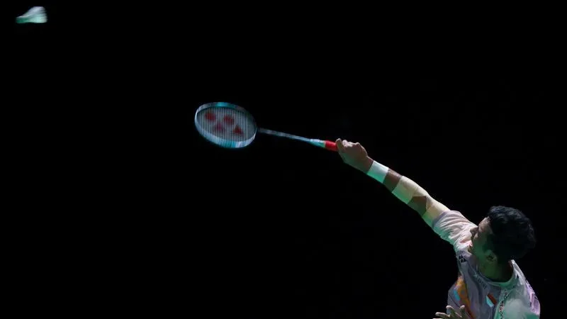 Pebulu tangkis tunggal putra Indonesia Alwi Farhan 