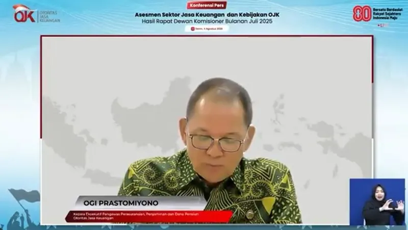 Kepala Eksekutif Pengawas Perasuransian, Penjaminan, dan Dana Pensiun OJK Ogi Prastomiyono 