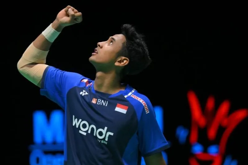 Pebulu tangkis tunggal putra Indonesia Alwi Farhan 