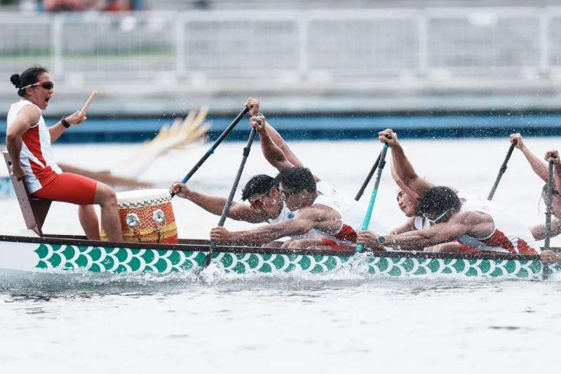 Tim perahu naga Indonesia di semifinal nomor 10-seater 500 meter The World Games 2025, Chengdu