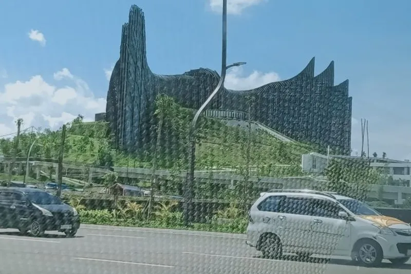 Suasana kawasan inti IKN di Kecamatan Sepaku