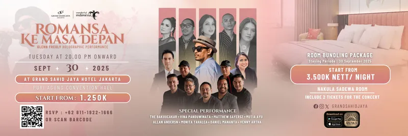 Giant Banner with Room - Glenn Fredly & The Bakuucakar