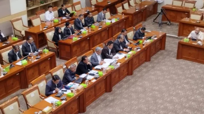 Jajaran Komisi Pemberantasan Korupsi dalam Rapat Kerja Komisi III DPR