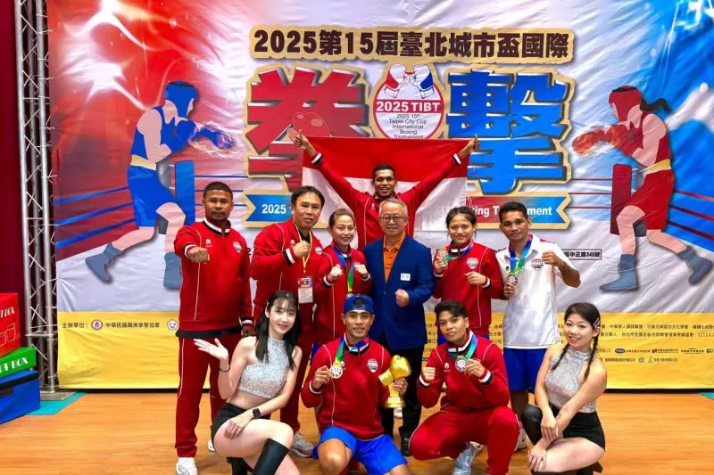Petinju Perbati yang berhasil mendapat emas di Taipei City Cup International Boxing Tournament 2025