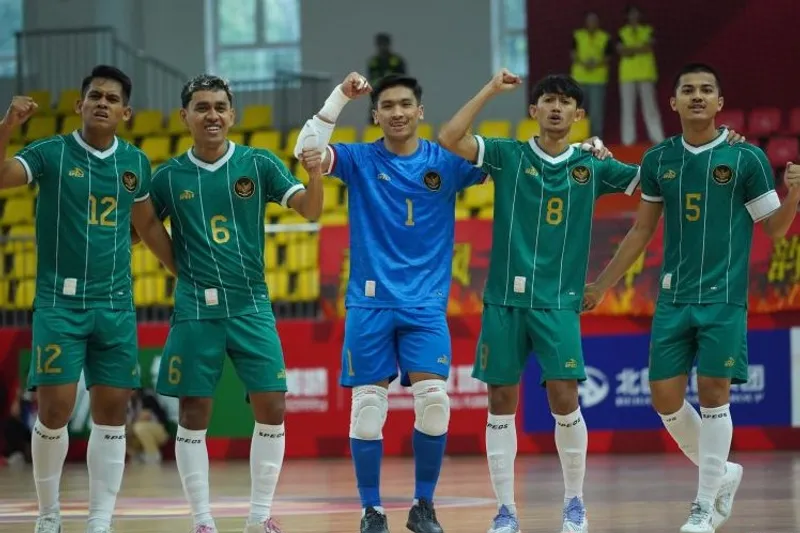Para pemain timnas futsal putra Indonesia 