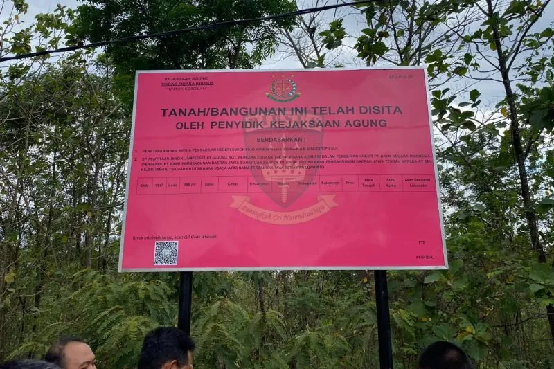 aset tanah milik tersangka kasus dugaan korupsi pemberian kredit kepada PT Sritex