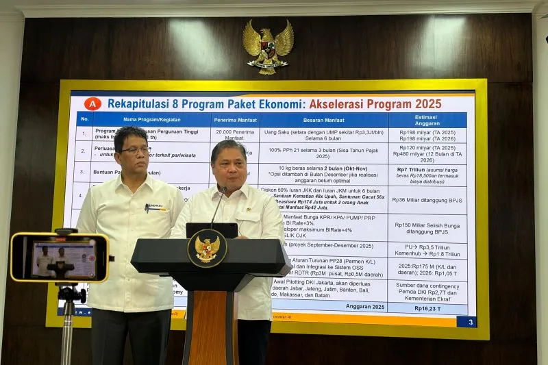 Menteri Koordinator bidang Perekonomian Airlangga Hartarto