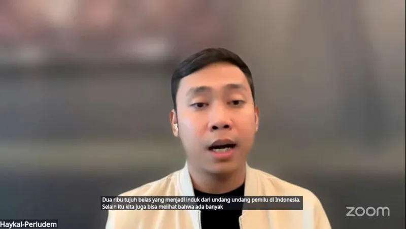 Peneliti dari Perkumpulan untuk Pemilu dan Demokrasi (Perludem), Haykal 
