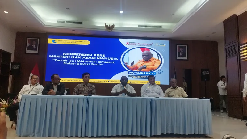 Menteri Hak Asasi Manusia Natalius Pigai 