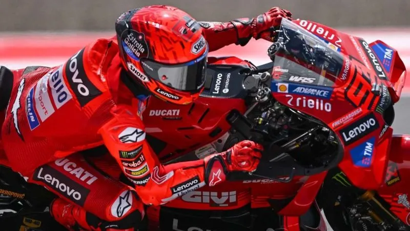 Pembalap Ducati Lenovo Team Marc Marquez