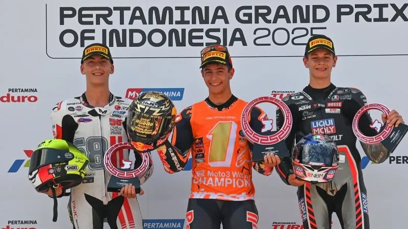 Pembalap Red Bull KTM Ajo, Jose Antonio Rueda 