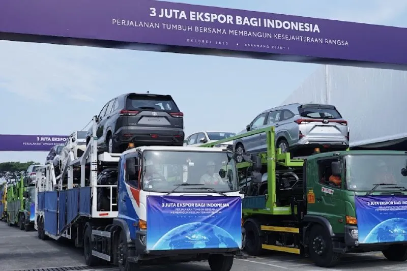Pelepasan ekspor kendaraan di PT Toyota Motor Manufacturing Indonesia (TMMIN) 