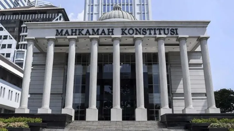 Suasana di depan Gedung Mahkamah Konstitusi (MK)
