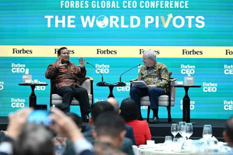 Presiden Prabowo Subianto dan Chairman and Editor-in-Chief Forbes Media, Steve Forbes