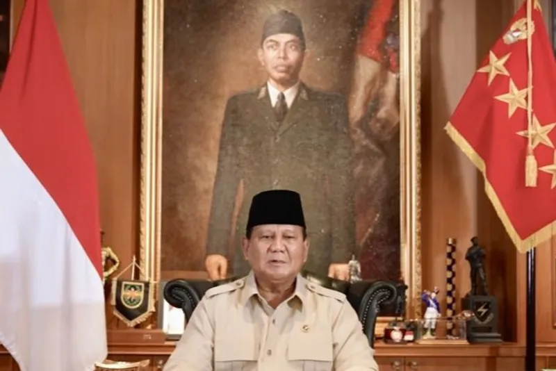 Presiden Prabowo Subianto di kediaman pribadinya di Bukit Hambalang