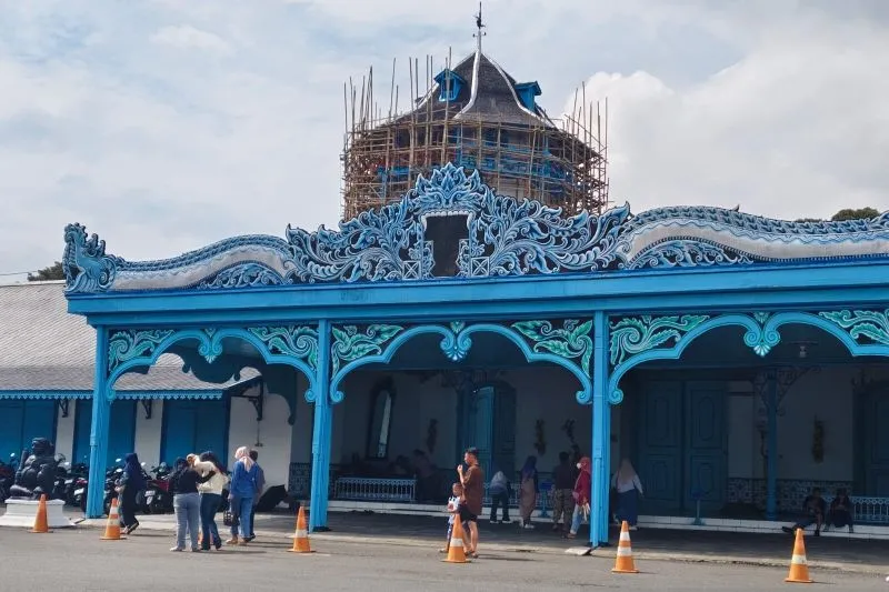 Suasana Kamandungan Keraton Surakarta Hadiningrat di Solo