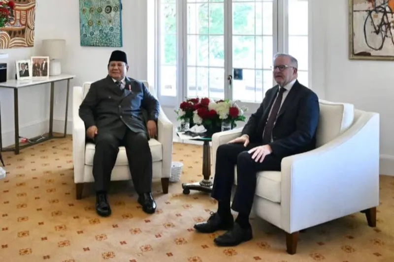 Presiden RI Prabowo Subianto dan Perdana Menteri (PM) Australia Anthony Albanese
