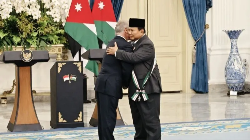 Presiden RI Prabowo Subianto dan Raja Kerajaan Yordania Hasyimiah Raja Abdullah II