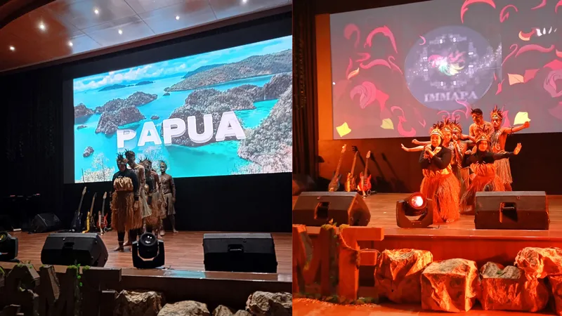 171125-IPSMF1 Mahasiswa dari Ikatan Mahasiswa Maluku dan Papua (IMMAPA) membuka gelaran IPSMF 2025. IVOOX.ID/Akbar
