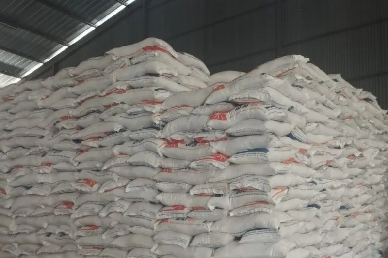 Stok beras di gudang Perum Bulog Belitung