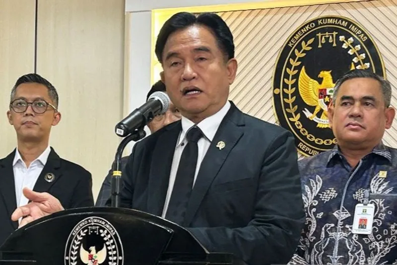 Menteri Koordinator Bidang Hukum, HAM, Imigrasi, dan Pemasyarakatan Yusril Ihza Mahendra 