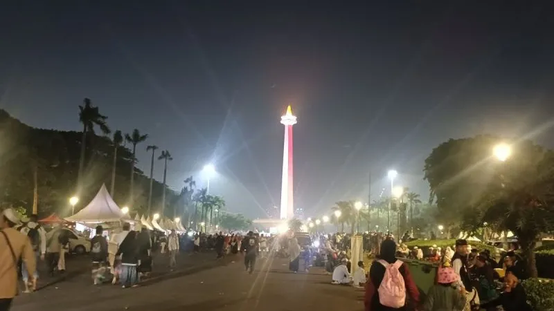 menuju lokasi Reuni Akbar 212