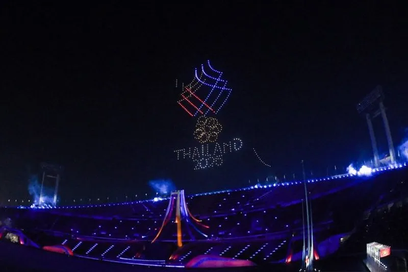pembukaan SEA Games 2025 di Stadion Rajamangala, Bangkok, Thailand